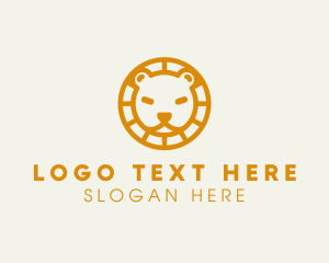 Security Agency - Cute Lion Tiger Cub logo design