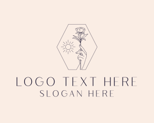 Salon - Flower Garden Spa logo design