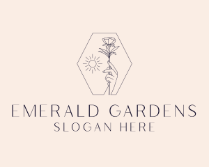 Flower Garden Spa logo design