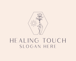 Flower Garden Spa logo design