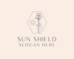 Flower Garden Spa logo design