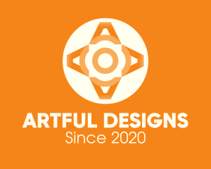 Orange Elegant Pattern logo design