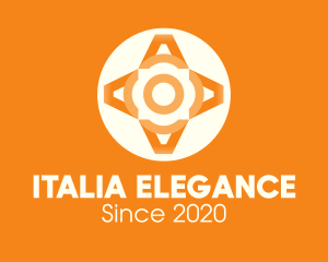 Orange Elegant Pattern logo design