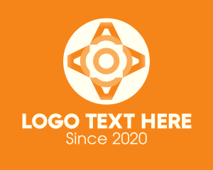 Detailed - Orange Elegant Pattern logo design