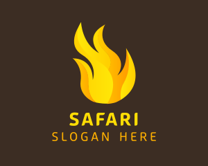 Blaze - Hot Flaming Fuel logo design