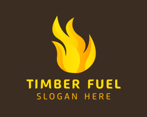 Hot Flaming Fuel  logo design