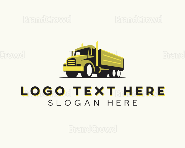 Truckload Haulage Vehicle Logo