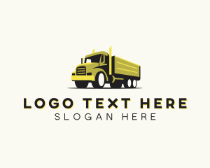 Truck - Truckload Haulage Vehicle logo design