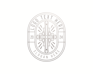 Chapel - Holy Chapel Cross logo design