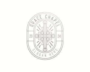 Chapel - Holy Chapel Cross logo design