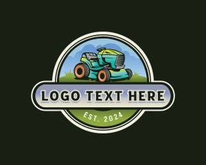 Yard Lawn Mower Logo