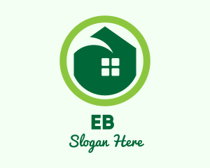 Apartment - Green Eco House logo design