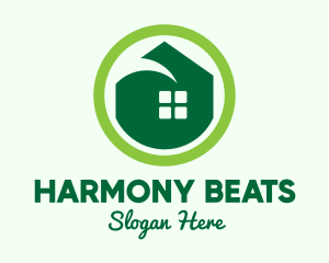 Housing - Green Eco House logo design