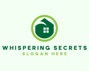 Green Eco House logo design