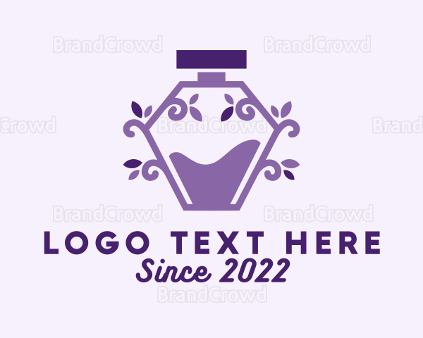 Lavender Perfume Bottle Logo
