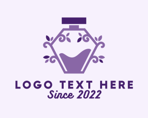 Lavender Perfume Bottle logo design