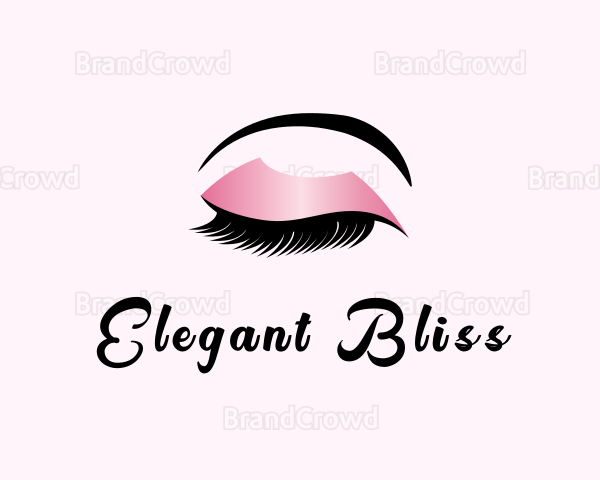 Eyelash Cosmetics Salon Logo