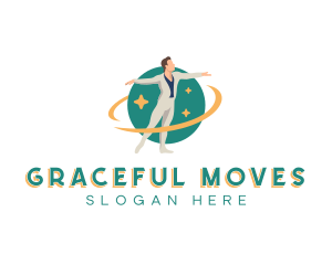 Male Dance Performer logo design