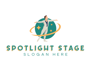 Male Dance Performer logo design