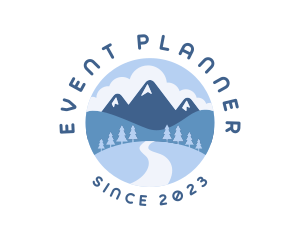Hiker - Mountain Resort Travel logo design