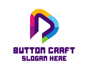 Media Player Button logo design