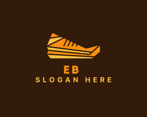 Basketball Shoe - Geometric Sneaker Shoe logo design