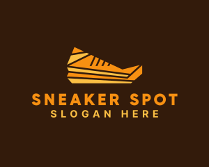Kicks - Geometric Sneaker Shoe logo design