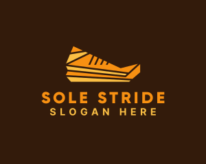 Sneakers - Geometric Sneaker Shoe logo design