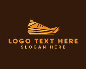 Geometric Sneaker Shoe Logo