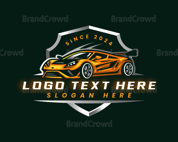 Racing Car Automotive Logo