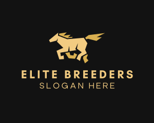 Stallion Horse Race logo design