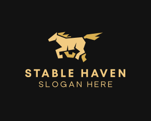 Horse - Stallion Horse Race logo design
