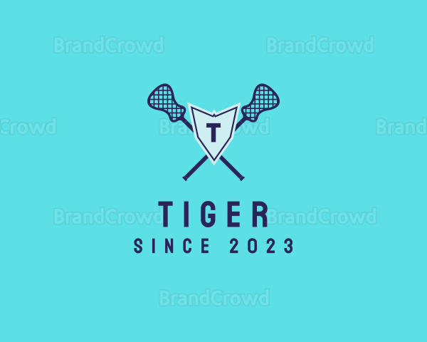 Lacrosse Shield Sports Logo