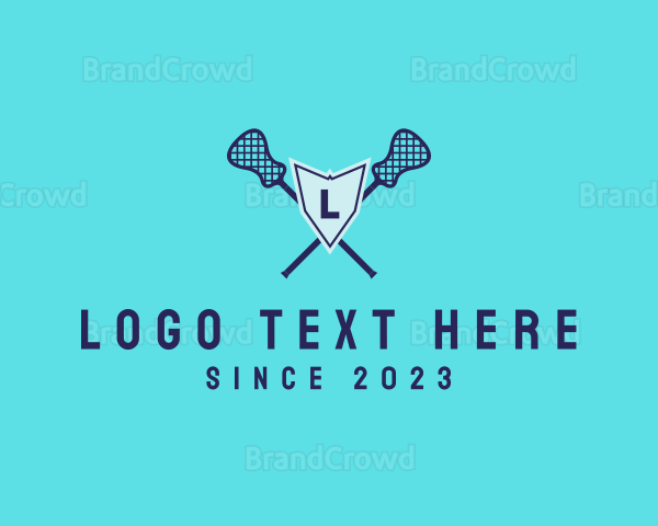 Lacrosse Shield Sports Logo