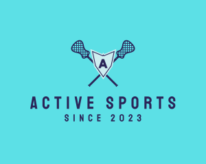 Lacrosse Shield Sports logo design