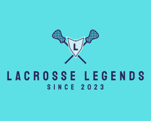 Lacrosse - Lacrosse Shield Sports logo design