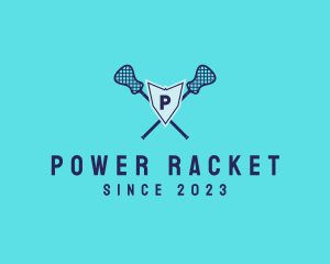 Racket - Lacrosse Shield Sports logo design