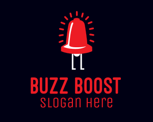 Buzz - Bell Alarm Cartoon logo design