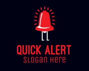 Alert - Bell Alarm Cartoon logo design
