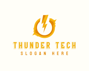 Electric Bolt Thunder logo design