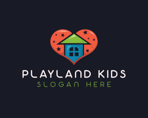 Daycare Heart House logo design