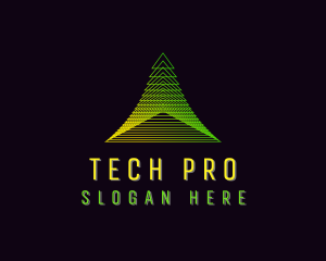 Pyramid Developer Tech logo design