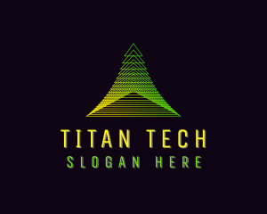 Pyramid Developer Tech logo design