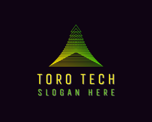 Pyramid Developer Tech logo design