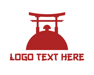 Asian - Japan Shrine Restaurant logo design