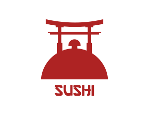 Japan Shrine Restaurant  logo design