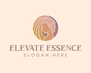 Makeup Blogger - Gradient Beauty Woman logo design