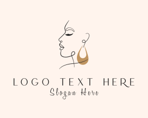 Jeweler - Woman Fashion Earring logo design