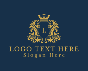 Gold - Shield Luxury Hotel logo design