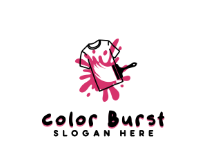 Splatter - Tshirt Paintbrush Splatter logo design